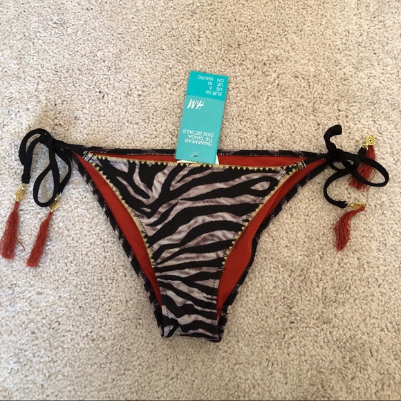 zebra print bikini bottoms